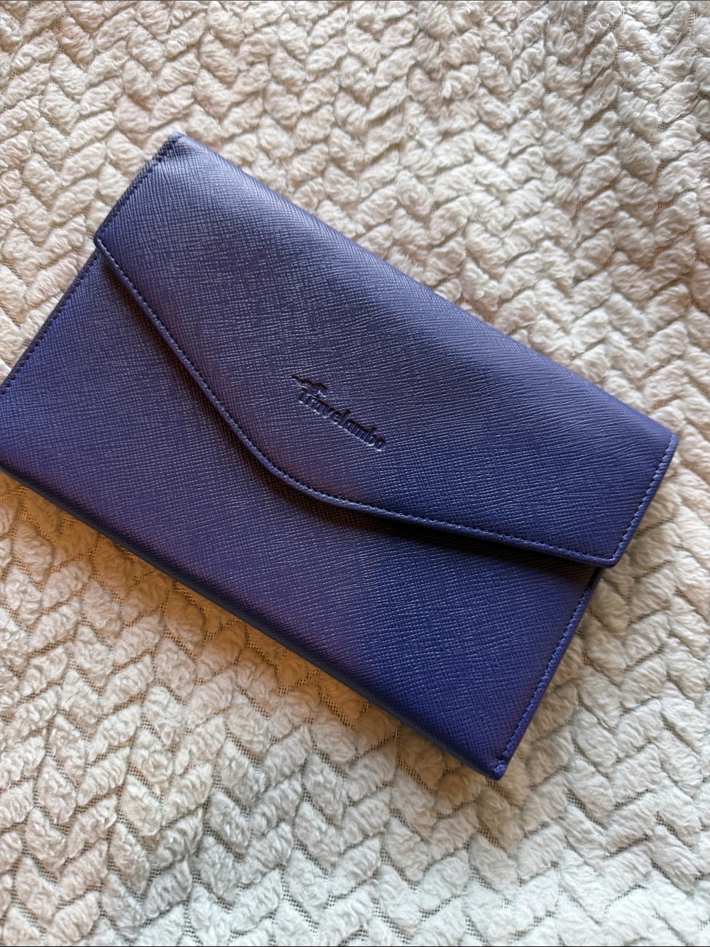 Elegant Envelope Wallet in Deep Purple by Unknown Brand